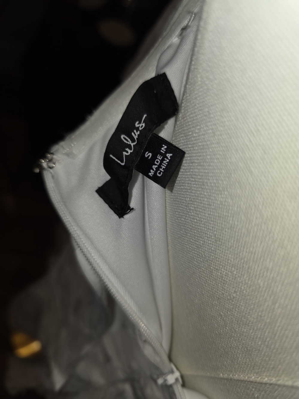 Lulu's White Strapless Mini Ruffle Dress - Picture 4 of 4